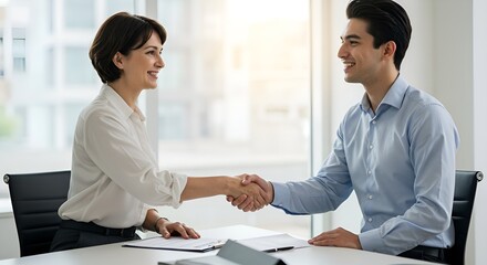 business people shaking hands