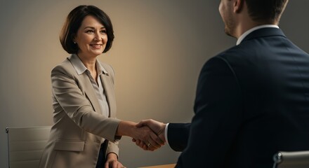 business people shaking hands