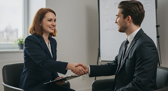 business people shaking hands