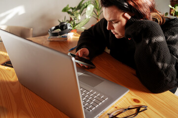 Work from home setup with technology essentials