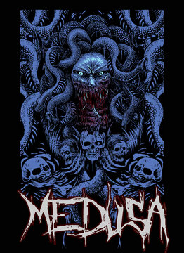 medusa digitall illustartion