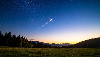 Meteor in the sky