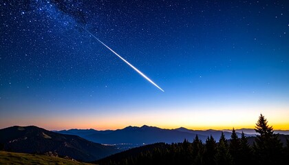 Meteor in the sky