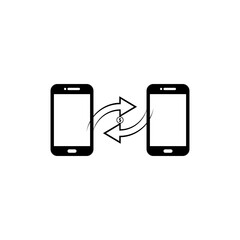 Mobile Phone to Mobile Phone Money Transfer Icon
