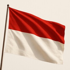 Indonesian flag, consisting of the colors red and white
