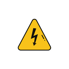 High voltage warning sign.