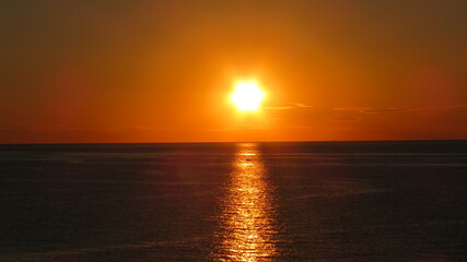 Sunset over the Black sea