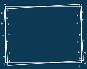 elegant dark blue background with a white border and rectangular frame