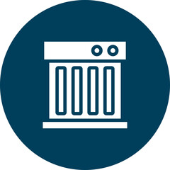 Carbon Heater Vector Icon Design