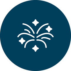 Cinco de Mayo Fireworks Vector Icon Design