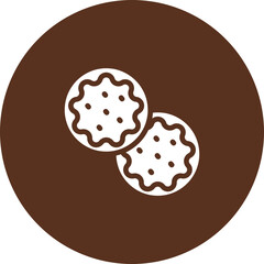Christmas Cookie Vector Icon Design