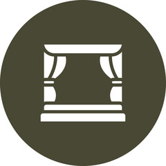 Carnival Stage Vector Icon Design