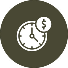 Time Is Money Vector Icon Design