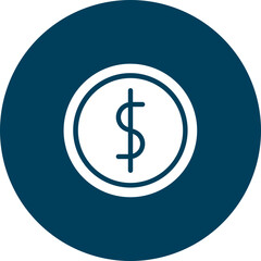 Dollar Symbol Vector Icon Design