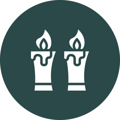 Candles Vector Icon Design