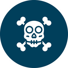 Skeleton Figurines Vector Icon Design