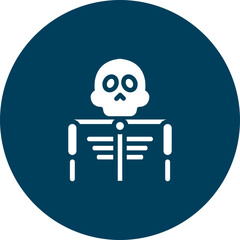 Skeleton Illustrations Vector Icon Design