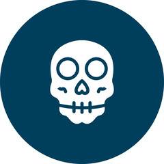 Sugar Skull Vector Icon Design