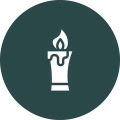 Candle Vector Icon Design
