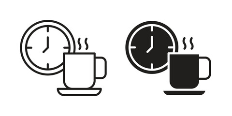 Break icon vector collection. vector stock symbol illustrations