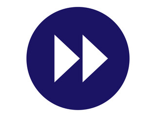 早送りボタンのアイコン（ネイビー）