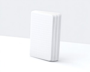 Blank White Stacked Cards