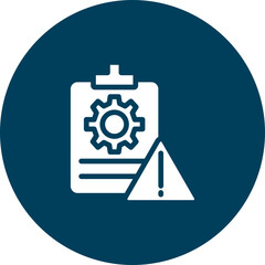 Risk Management Vector Icon Design