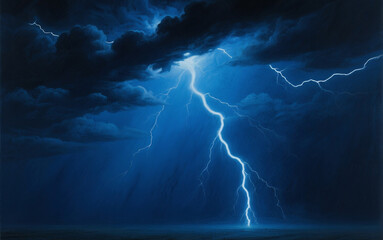 lightning in the night