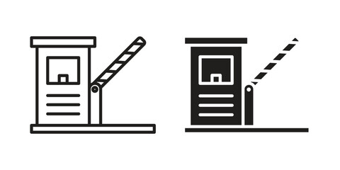 Road toll icon vector collection. vector stock symbol illustrations
