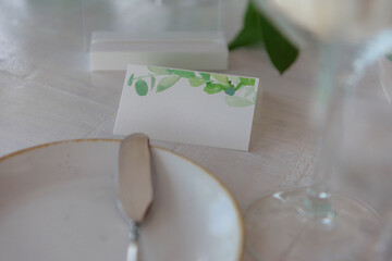 elegant banquet tables prepared for a conference or a party indoors