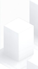 3D White Cube Display