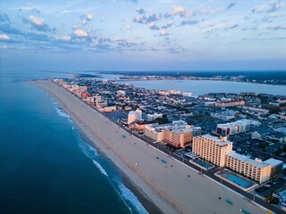 aerial view of ocean city
