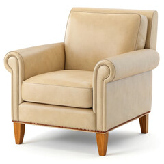 leather sofa isolated on white background