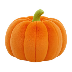 Obraz premium Adorable Plush Pumpkin Toy Soft, Cuddly Fall Decoration