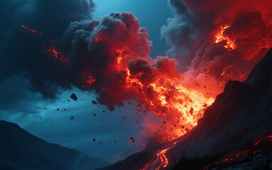 burning heart in the sky