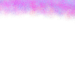 Abstract colorful glitter sparkle dots spray border