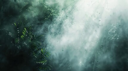 Fototapeta premium Misty forest background