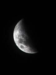 Obraz premium close up photo of half moon