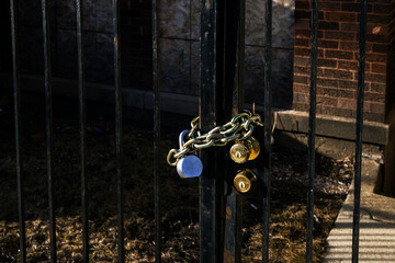 Locked up gate on Chicago Street