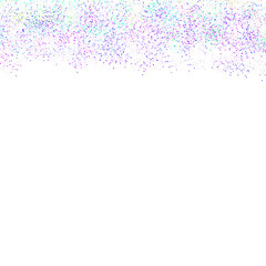 Abstract background with falling colorful confetti or glitter particles