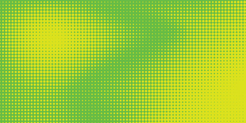 Dots halftone green color pattern gradient texture with technology digital background