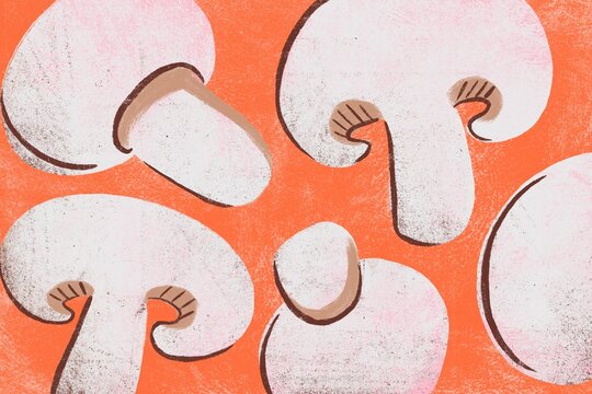 Champignon background illustration