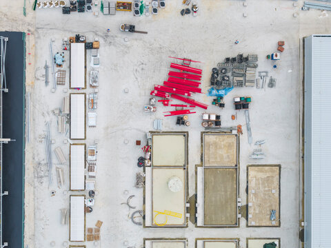 Semiconductor Factory Construction Aerial View