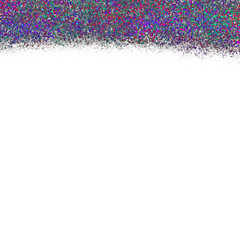 Fototapeta premium Abstract colorful textured border fading into white