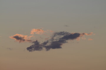 Sunset and sunset, nature, clouds