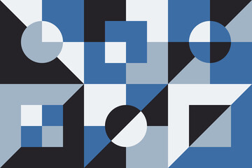 Abstract circles and squares