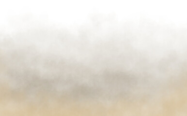 Brown Smoke, Fog, and Dust Isolated on Transparent Background PNG