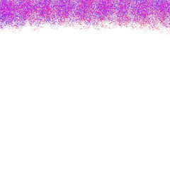 Abstract sprinkle of colorful glitter particles