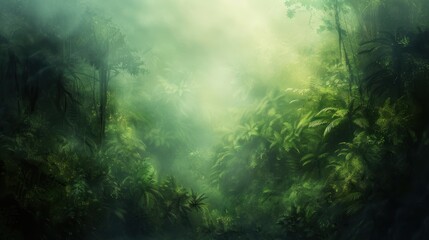 Obraz premium Mysterious jungle scene