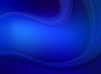 Blue gradient background image, curve, illustration